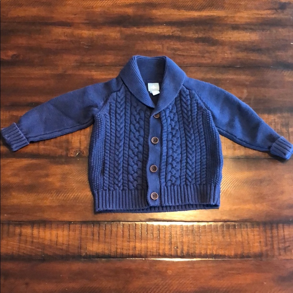 Baby Gap Navy Blue Cardigan Sweater